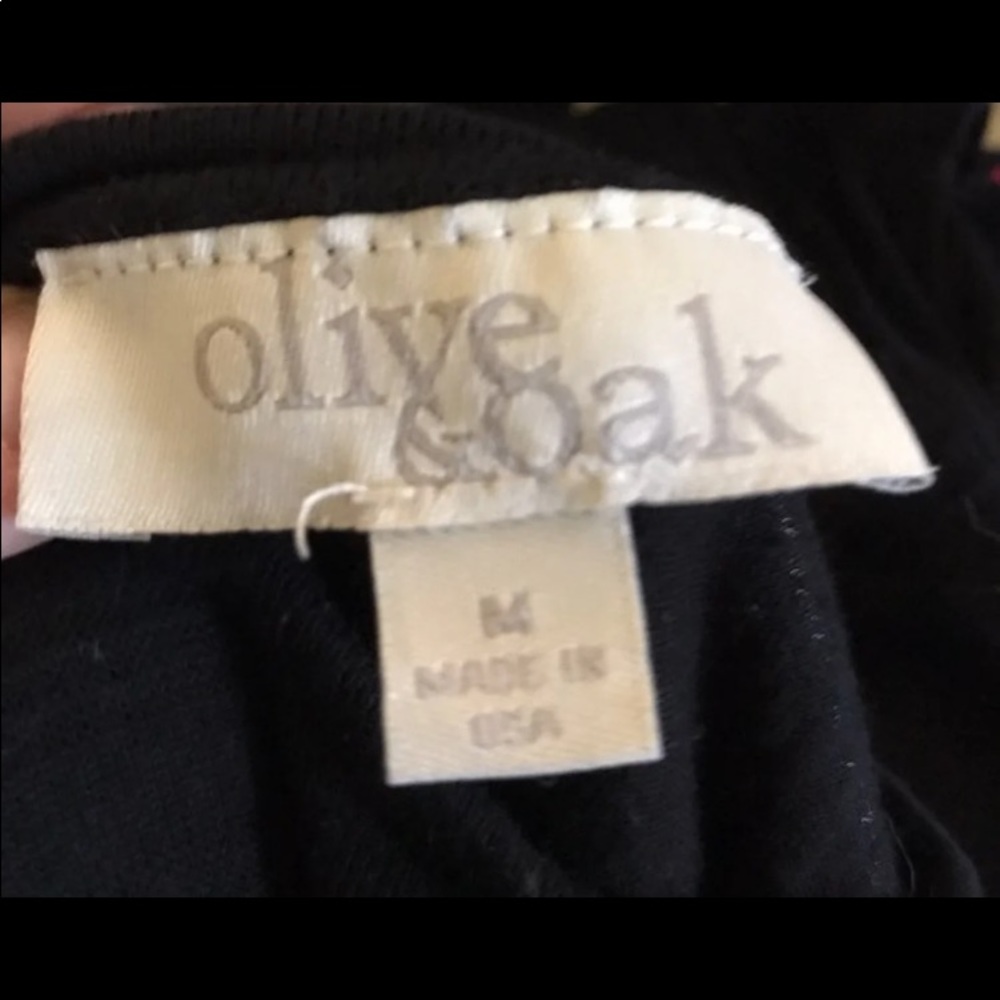 Mid length black capped sleeved knit dress